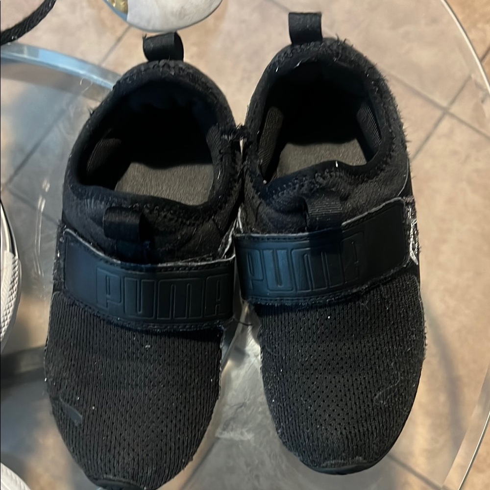 Puma Black Minimalist Slip-On Sneakers